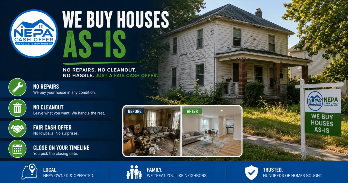 What Does Selling a House As-Is Really Mean in NEPA?