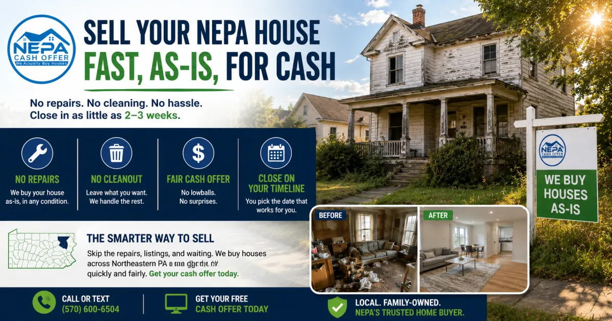 How to Sell a House Fast in NEPA Without Making Repairs