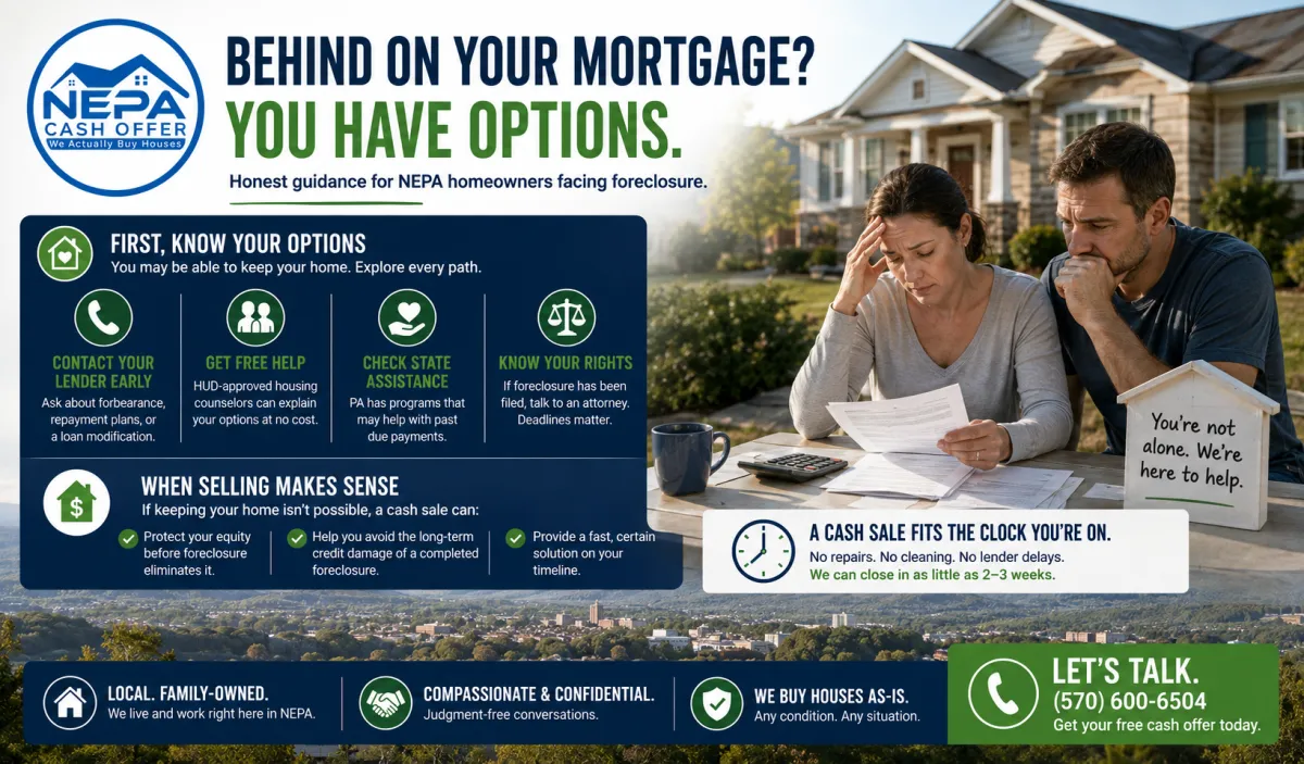 Behind on Mortgage Payments in NEPA? Here Are Your Real Options