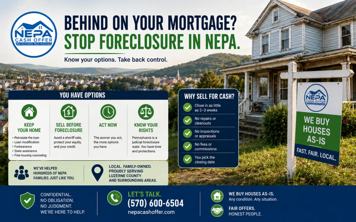 How to Stop Foreclosure in Luzerne County Before the Sheriff Sale