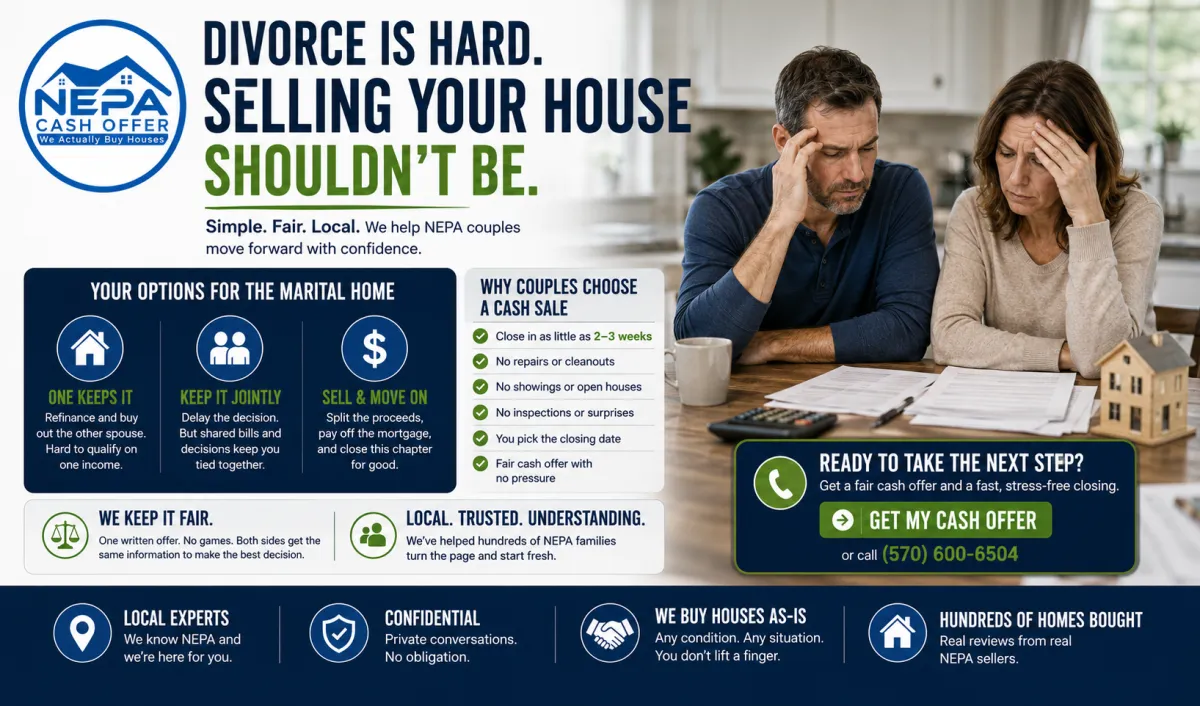 Selling a House During Divorce in NEPA: A Calm, Practical Guide
