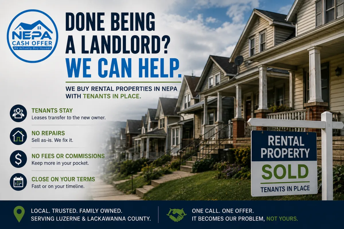 Tired Landlord? How to Sell a Rental With Tenants in NEPA