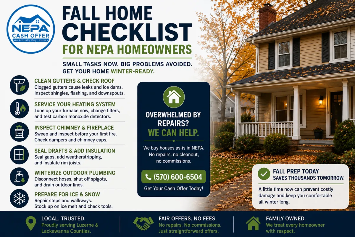 The Fall Home Maintenance Checklist Every NEPA Homeowner Needs