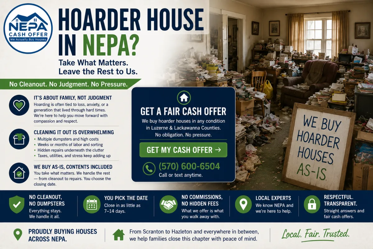 How to Sell a Hoarder House in NEPA (With Compassion and a Plan)