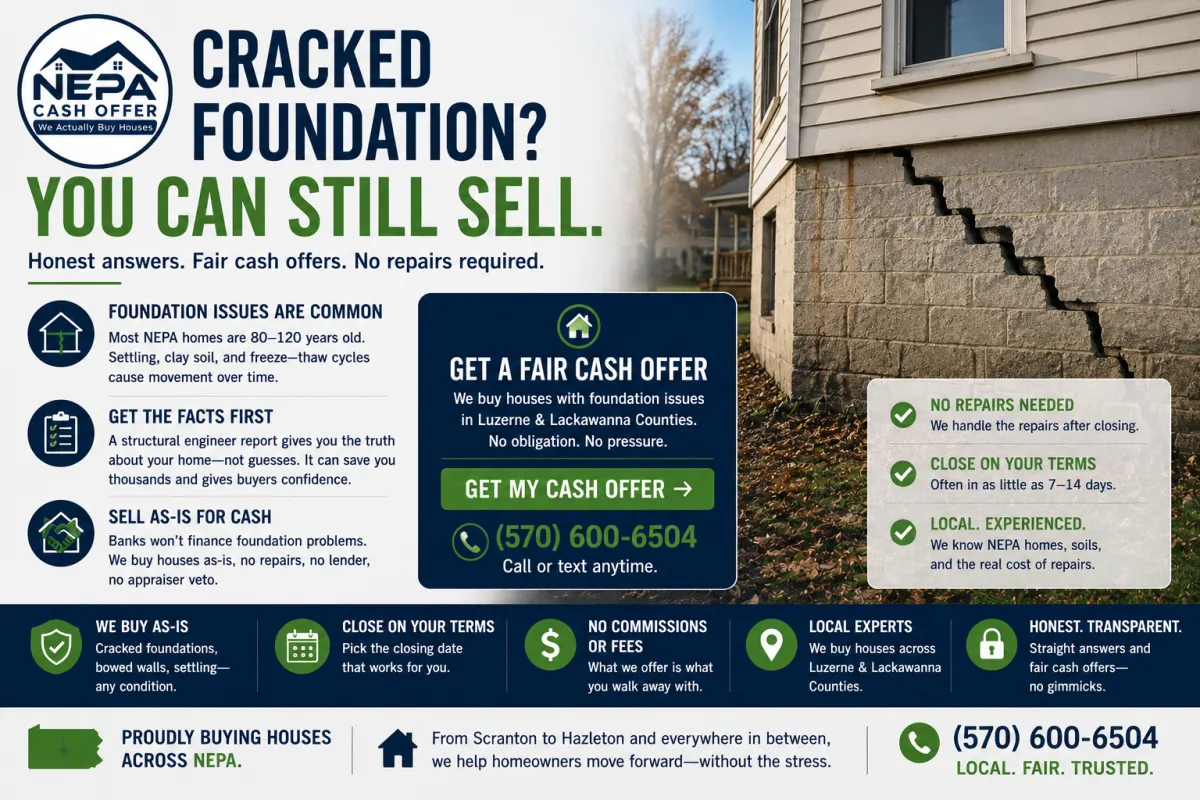 Selling a House With Foundation Problems in NEPA