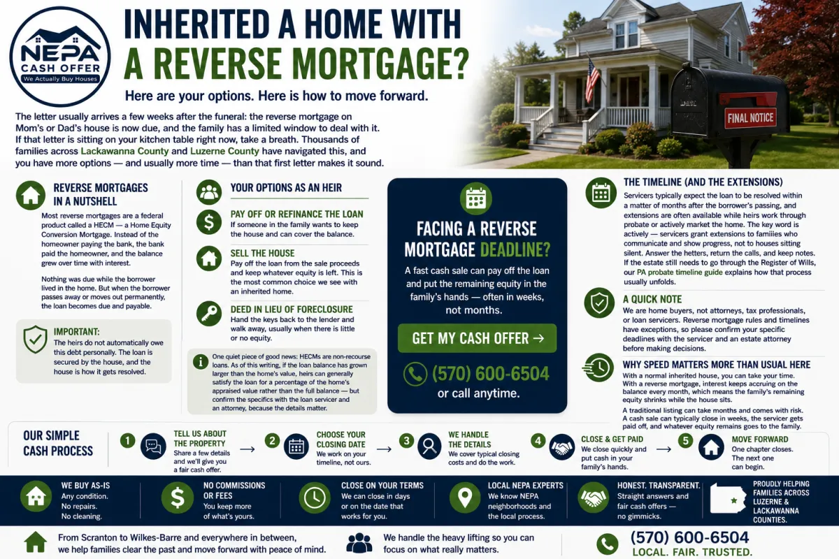 Selling a House With a Reverse Mortgage in PA (What Heirs Should Know)