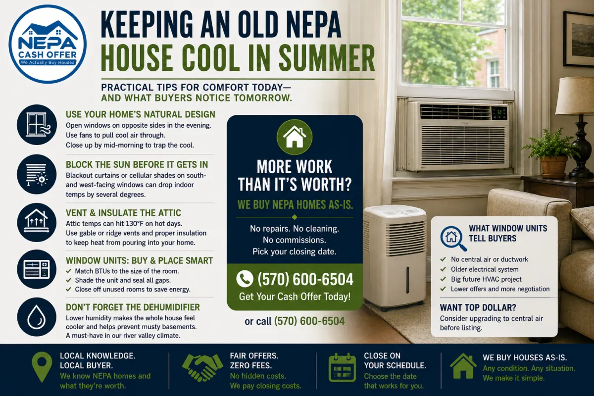 How to Keep Your NEPA Home Cool in Summer (Without Central Air)