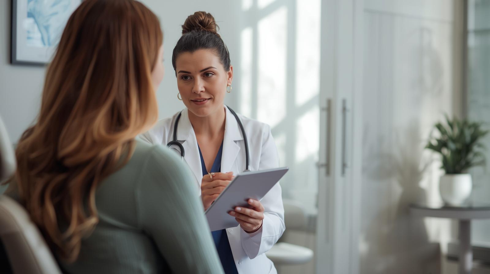 The image shows the entrance to a university clinic.