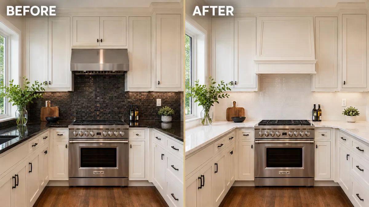 Kitchen Remodel before and after