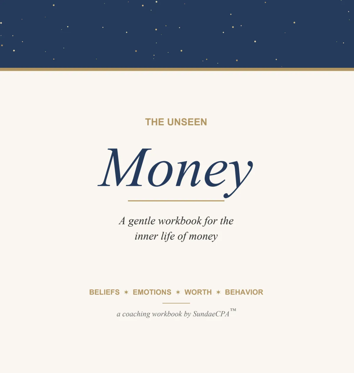Floating unseen money workbook