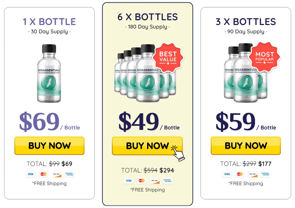 kerassentials bottle price