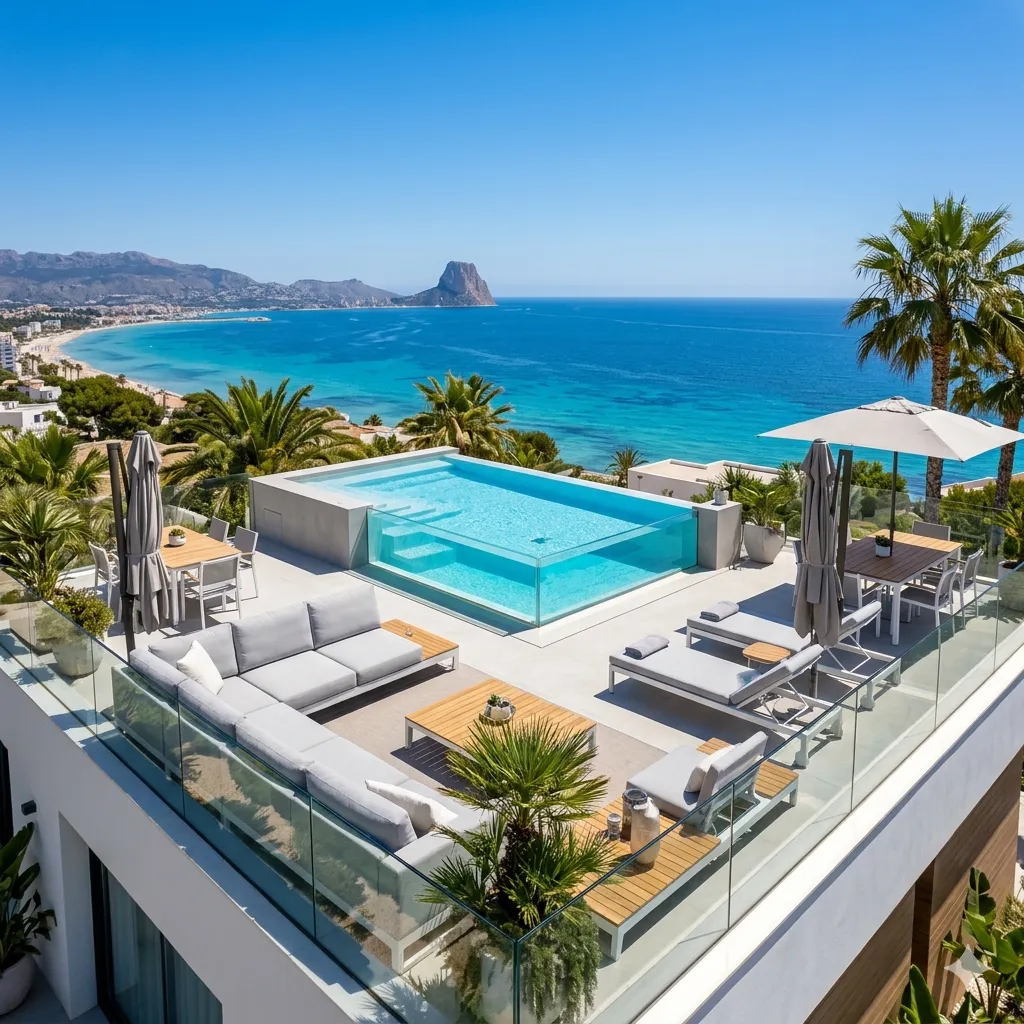 Exclusive SAGA infinity-pool property at sunset