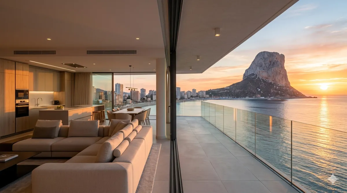 Modern 4-bed villa with infinity pool overlooking the Mediterranean in Alfaz del Pi