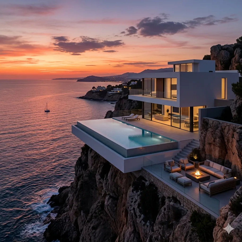 Cliff-edge designer home El Albir – 4 beds, infinity pool