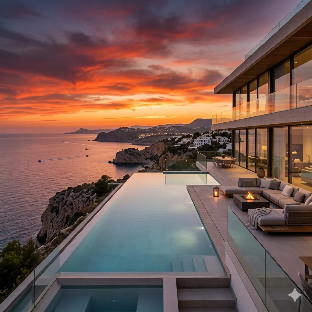 Exclusive villa with private infinity pool and 270° views