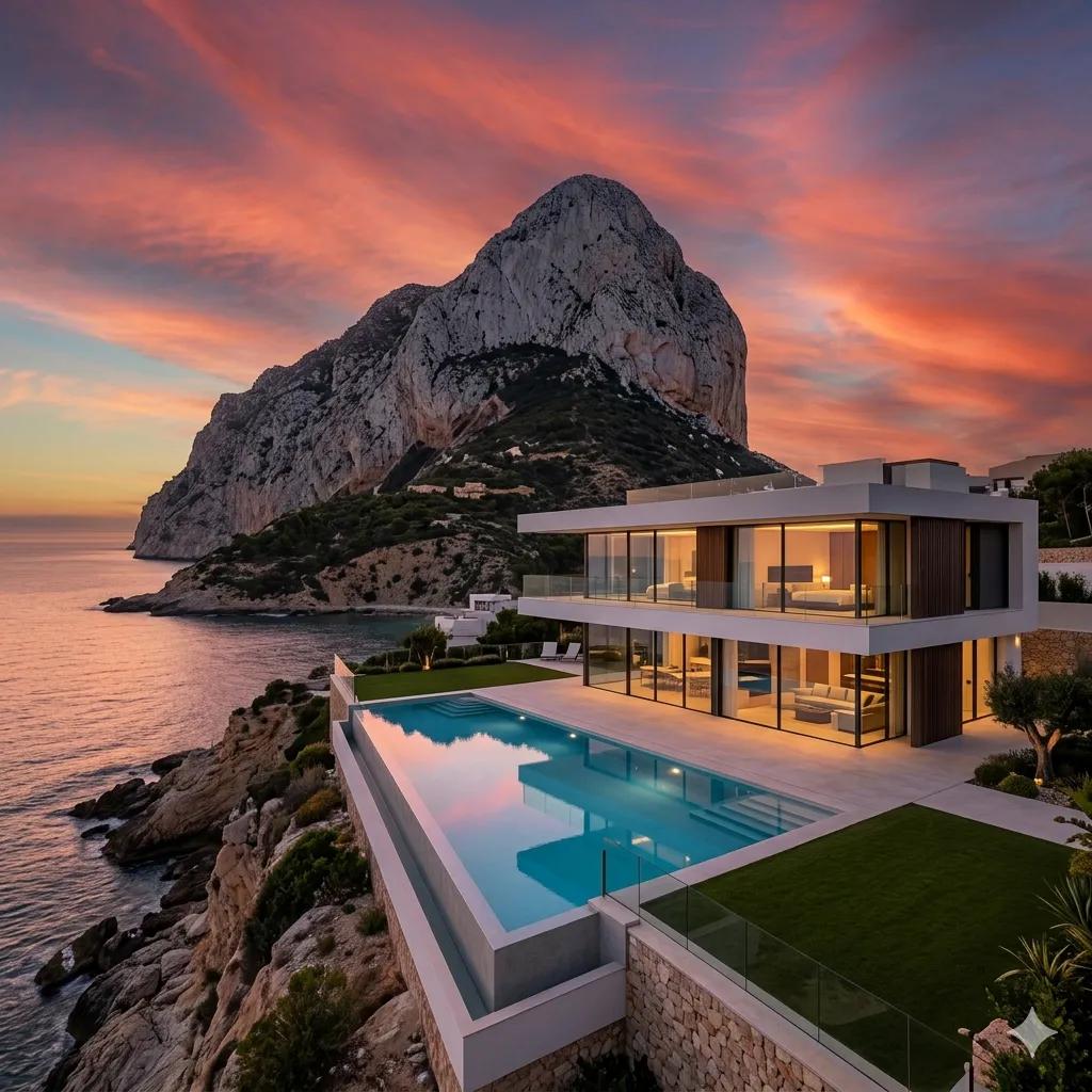 Exclusive villa with private spa and sea views