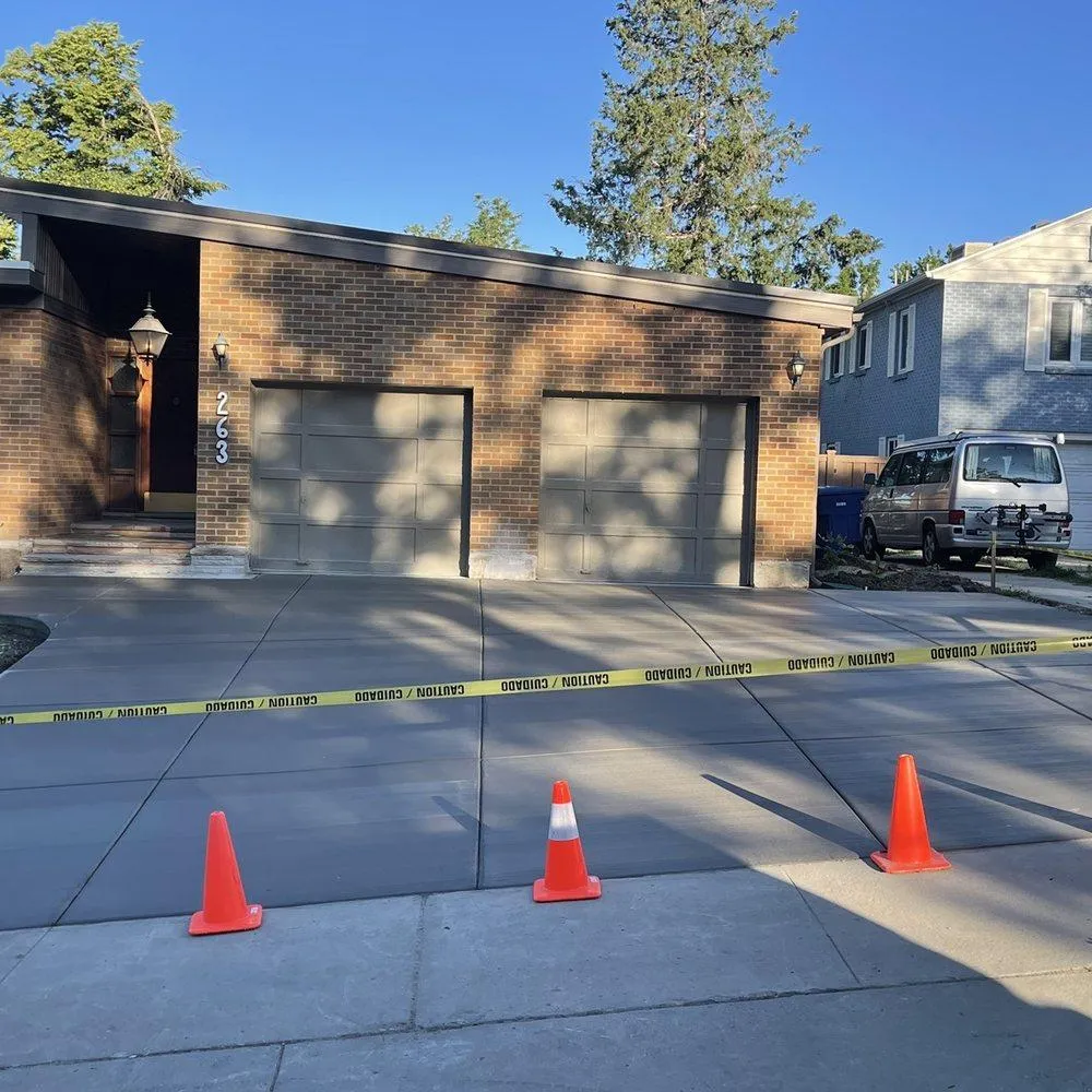 Salt Lake City Concrete builds and installs Driveway