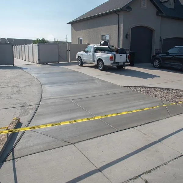 Salt Lake City Concrete builds and installs Driveway