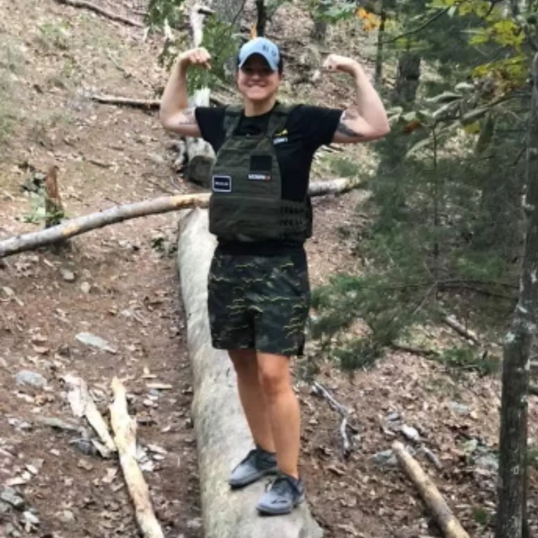 FBI officer goes hiking after a successful PFT Test