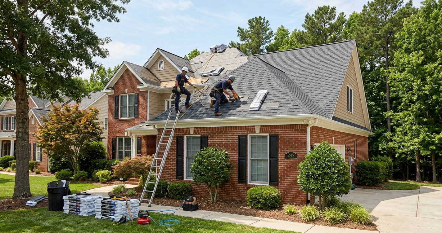 5 Signs of Roof Storm Damage for NC Homeowners | MJS Roofing