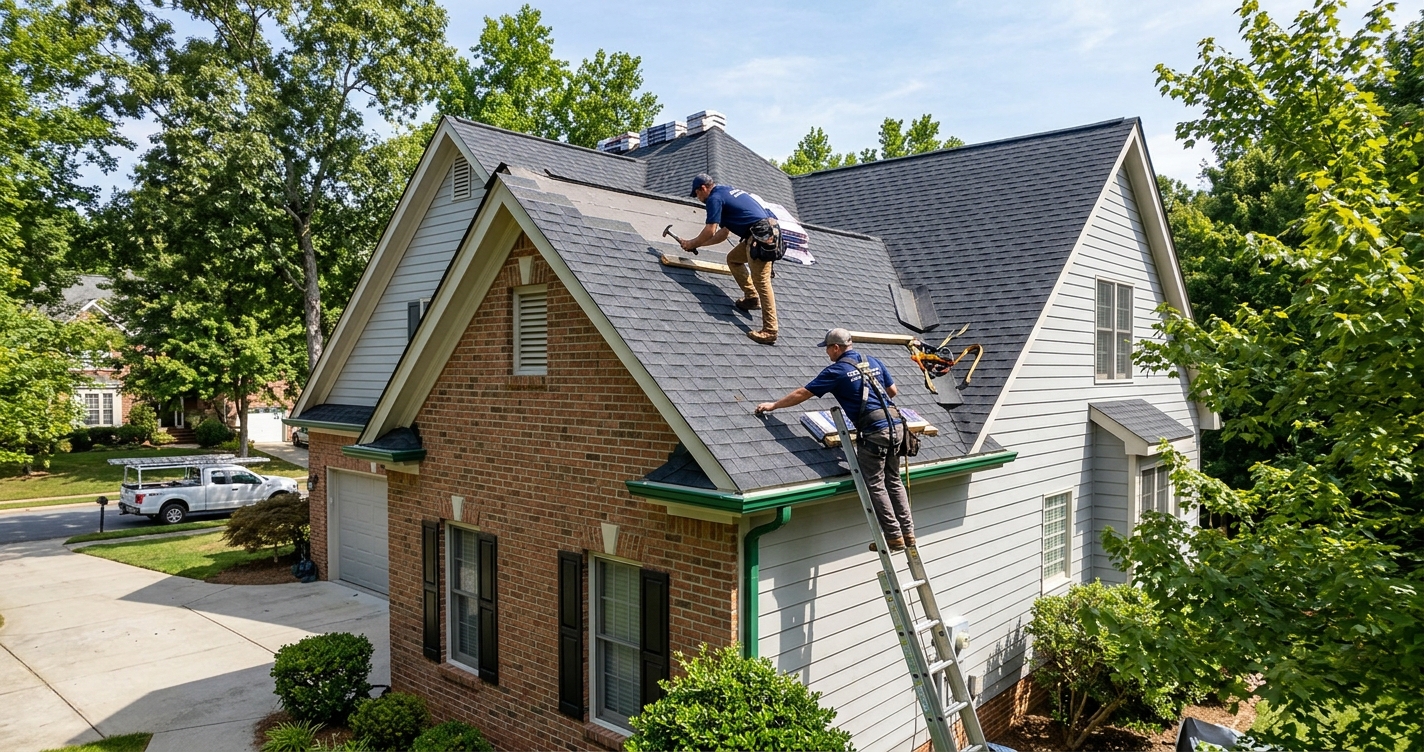 Common Signs of Storm Damage on NC Roofs | Mj's Roofing