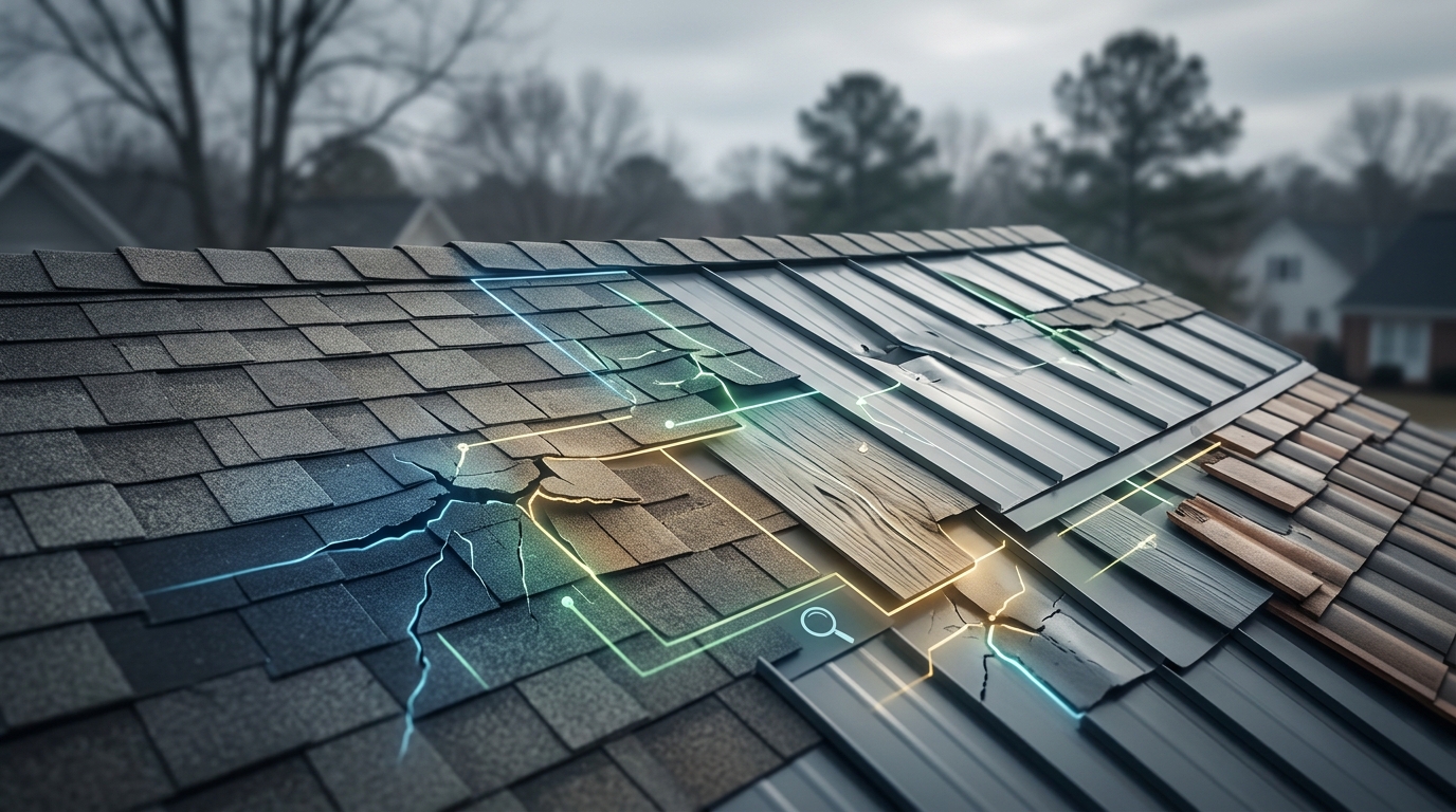 How to Spot Roof Storm Damage in North Carolina: A Guide