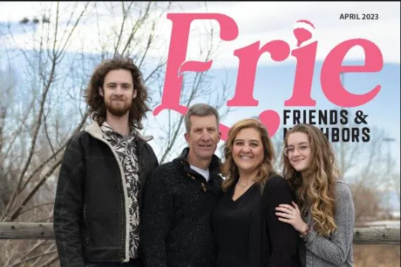 Erie Fiends and Neighbors Magazine Cover Family Portrait