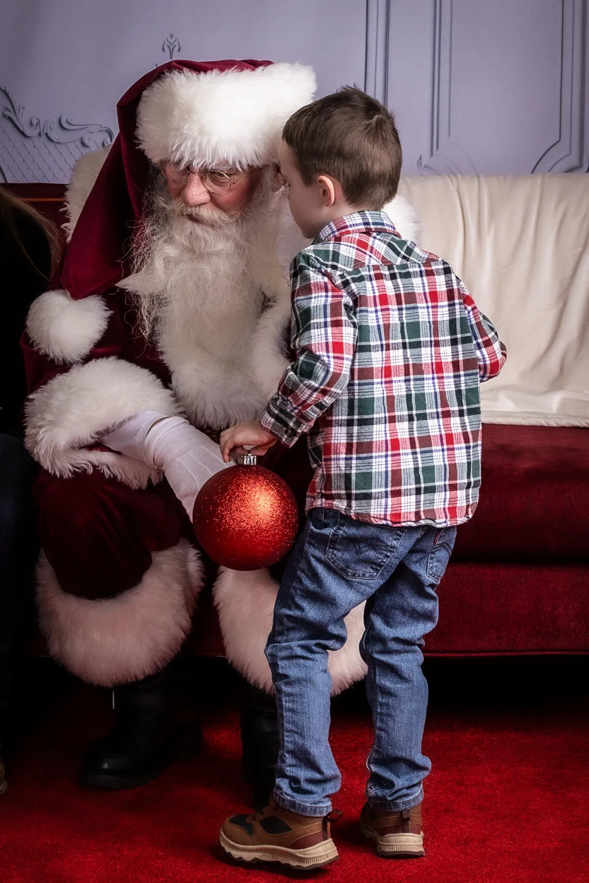 Santa Claus with kids portrait