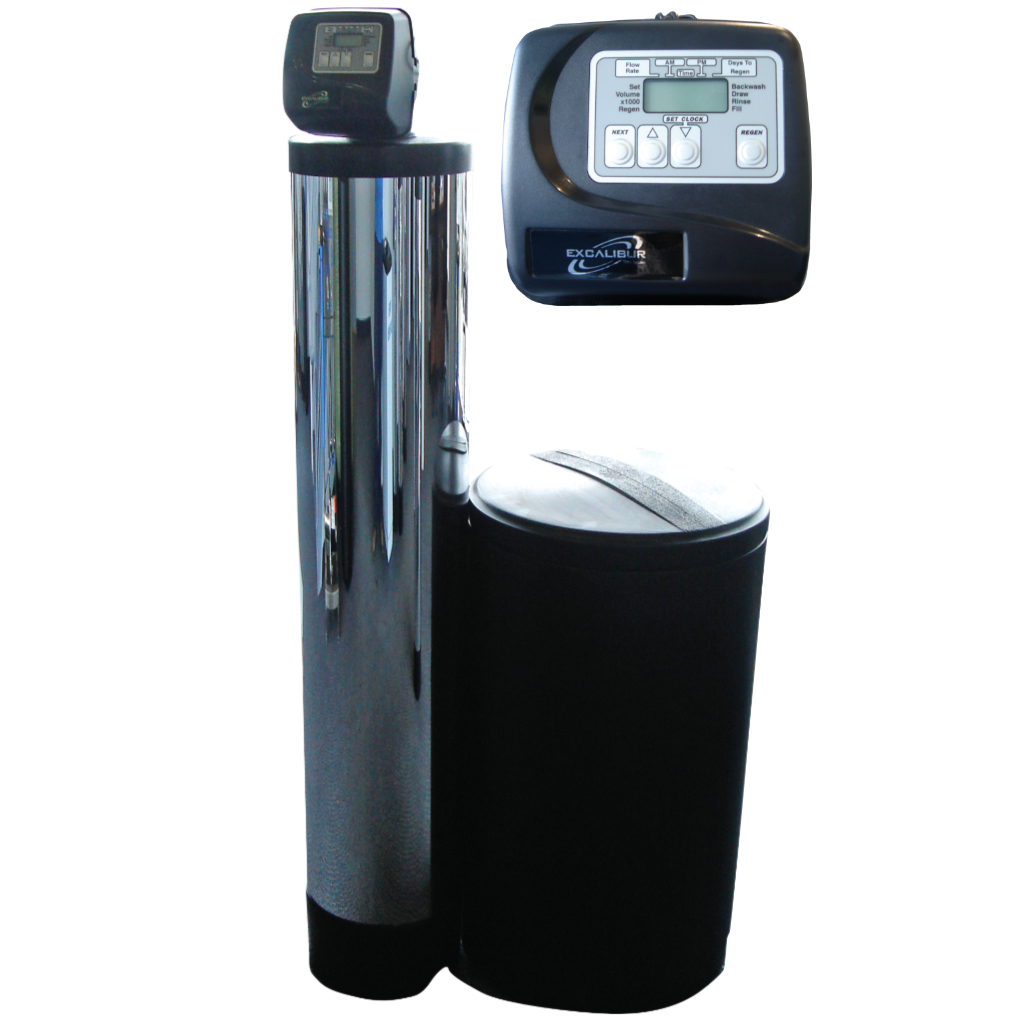Excalibur Chlor-A-Soft whole house water softener in perspective