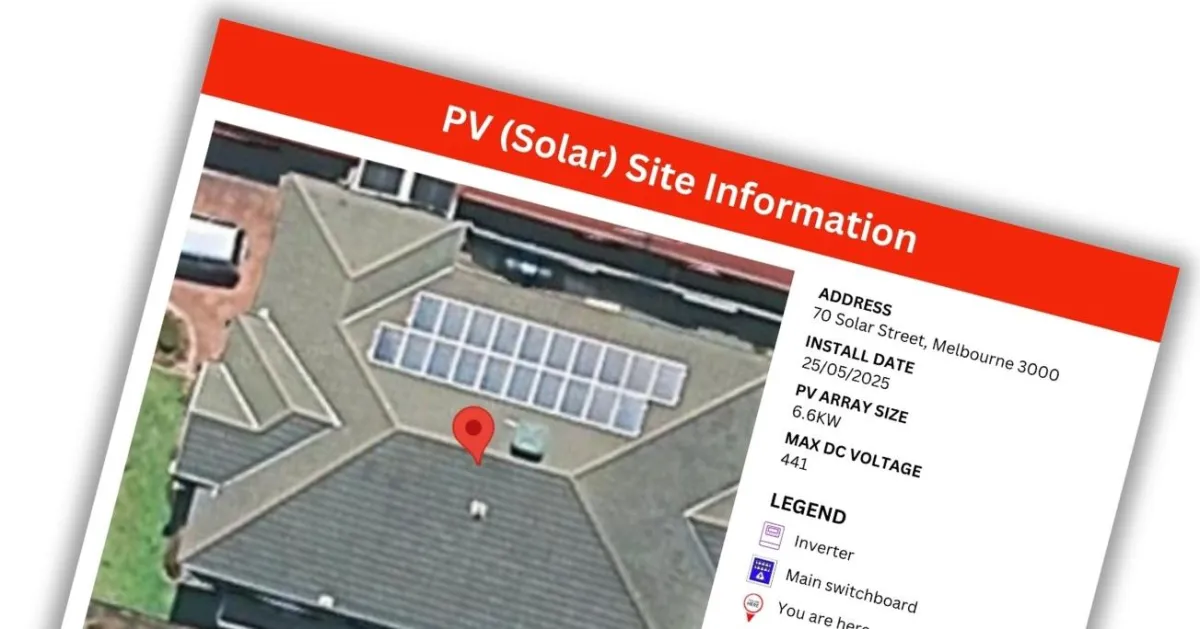 PV Site Information Template (Free)