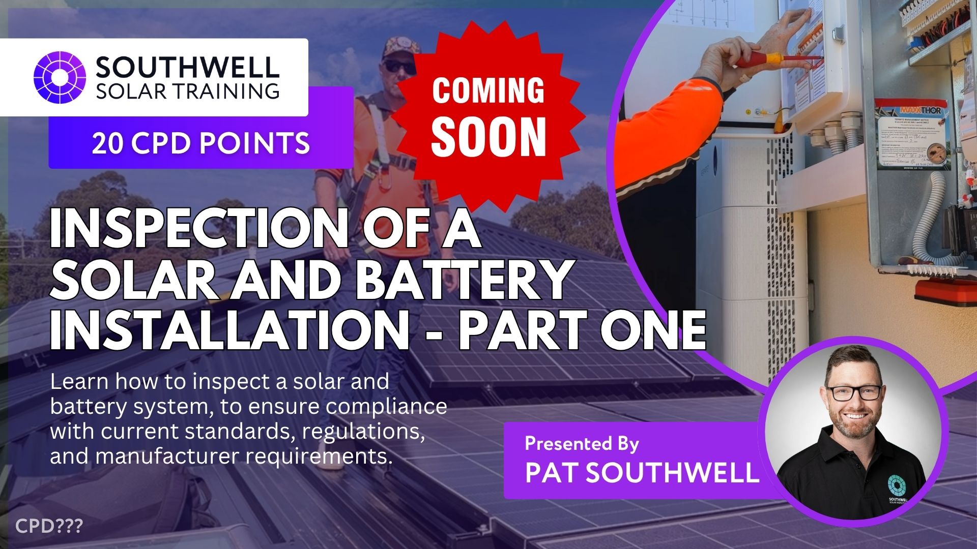 Solar CPD Course - Testing a Solar Installation