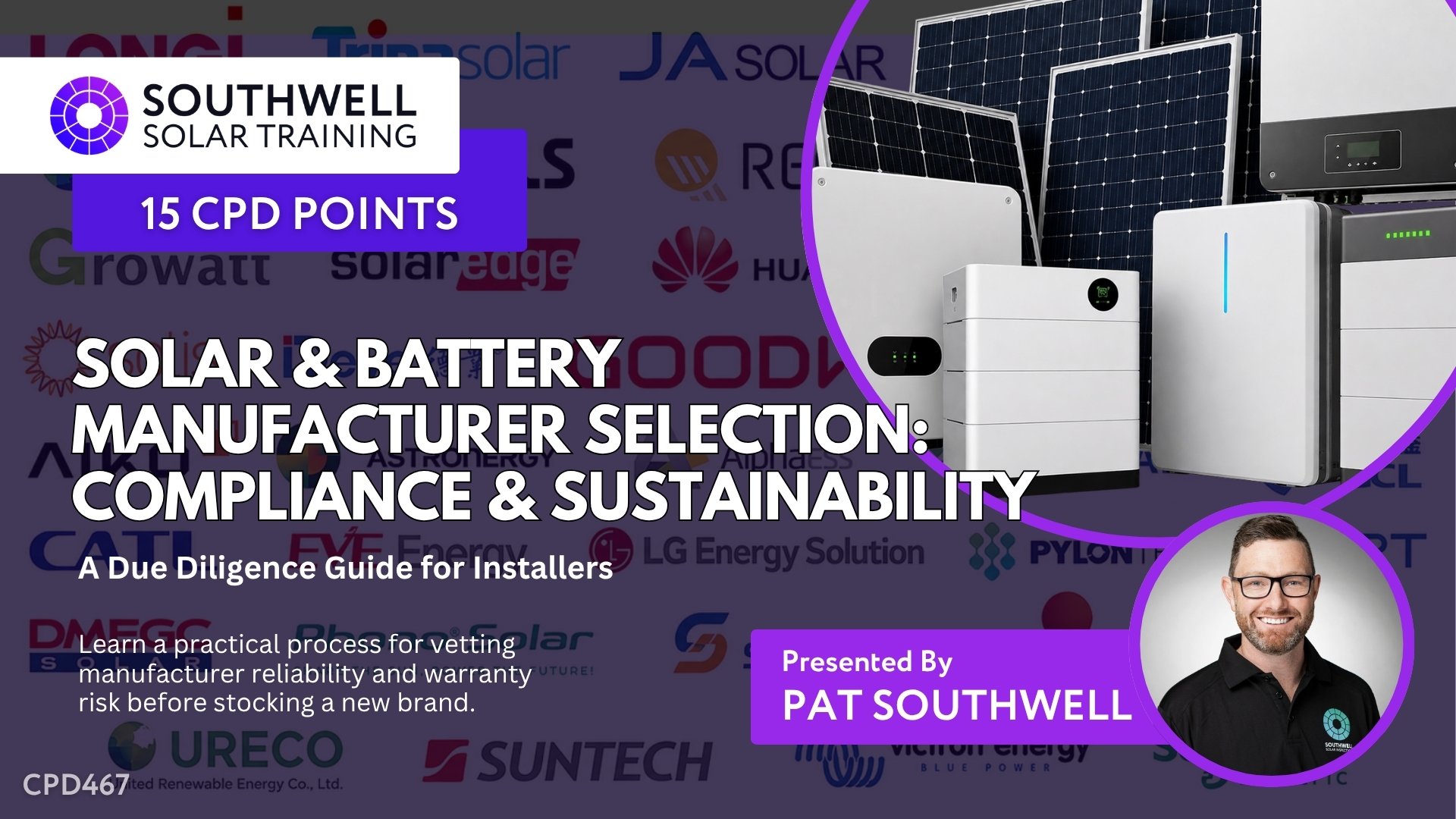 Solar & Battery Manufacturer Selection – Compliance & Sustainability