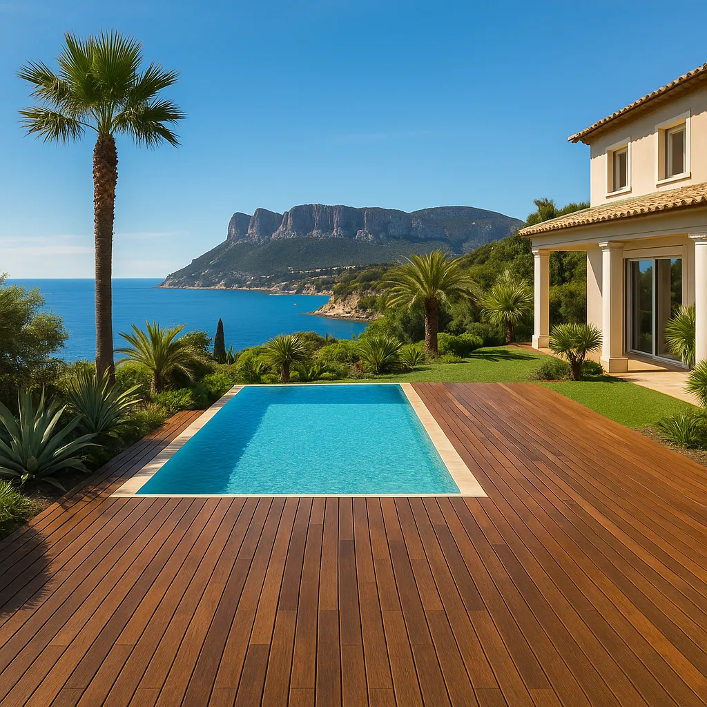 Nettoyage terrasses en bois à cassis