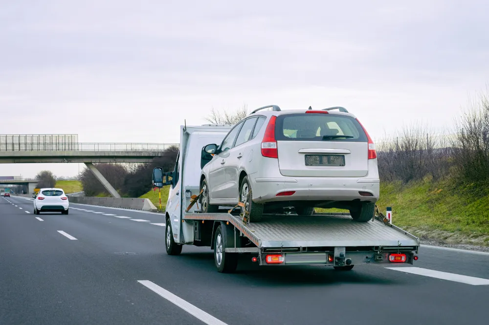 Interior of a professional tire shop