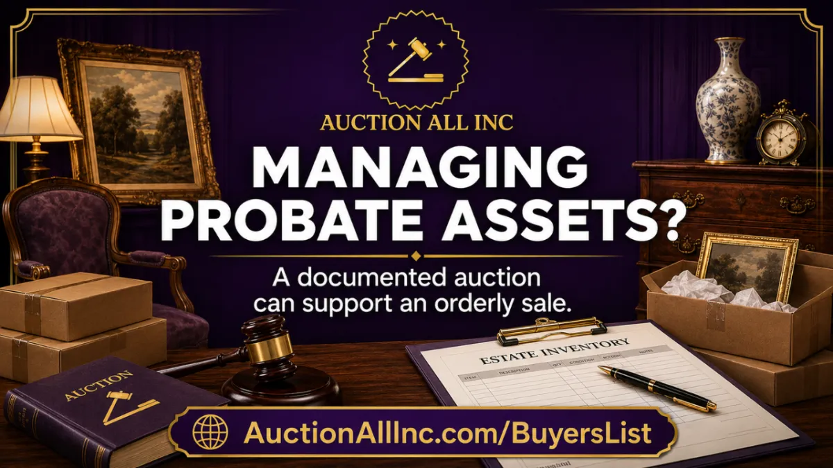 Managing Probate Assets Through an Organized Auction Process