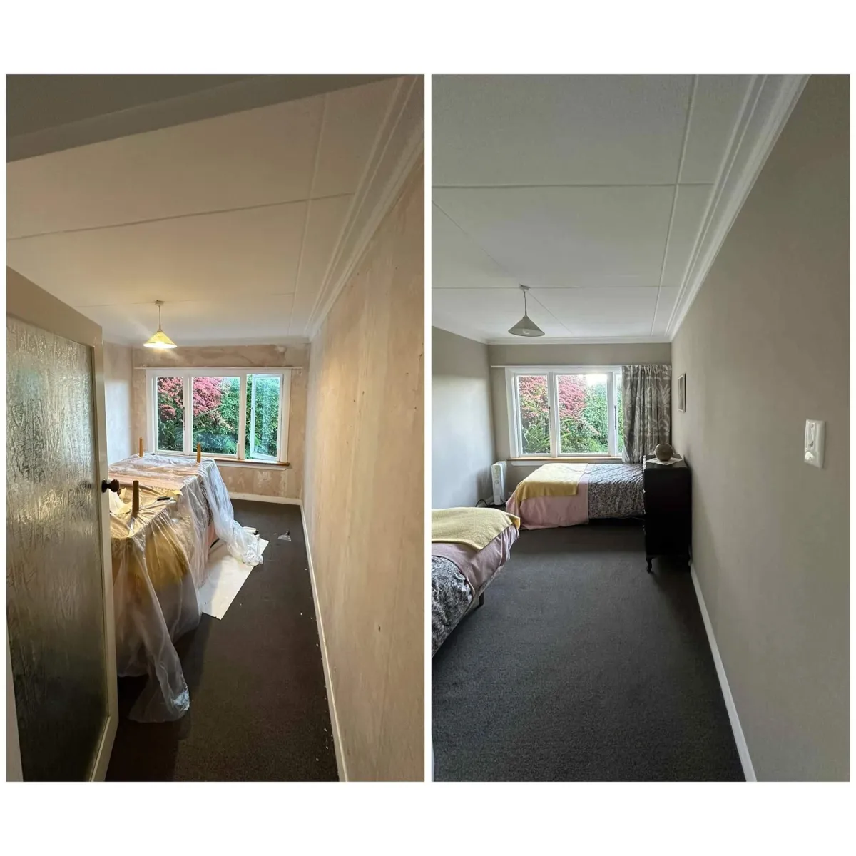 Interior room being professionally painted in Dunedin by Maka Makeovers Ltd