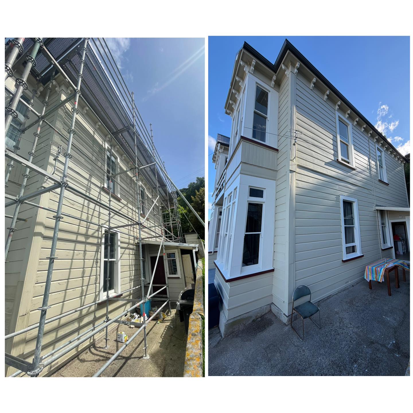 Exterior paint looking old