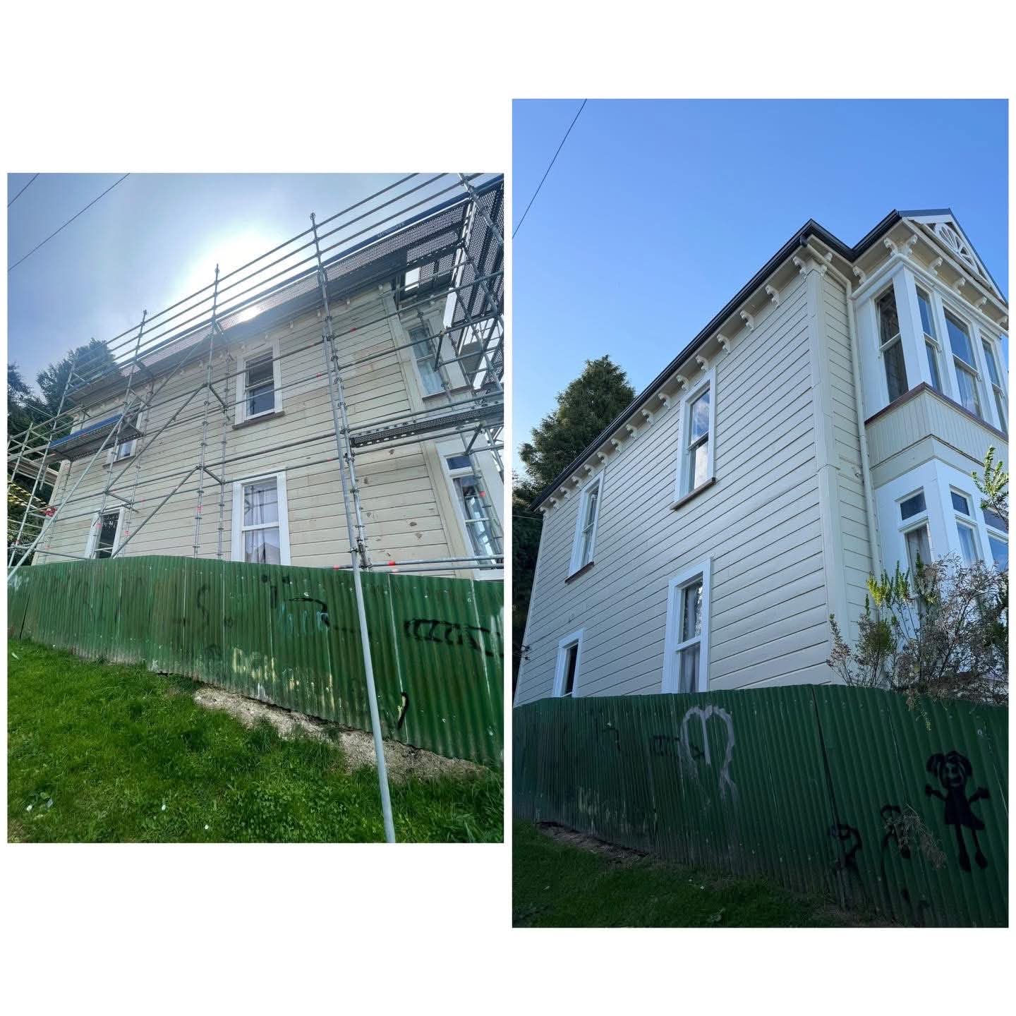 Weather-resistant exterior paint job on a home in Otago