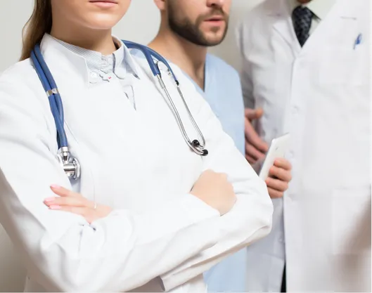 Medical professionals looking engaged
