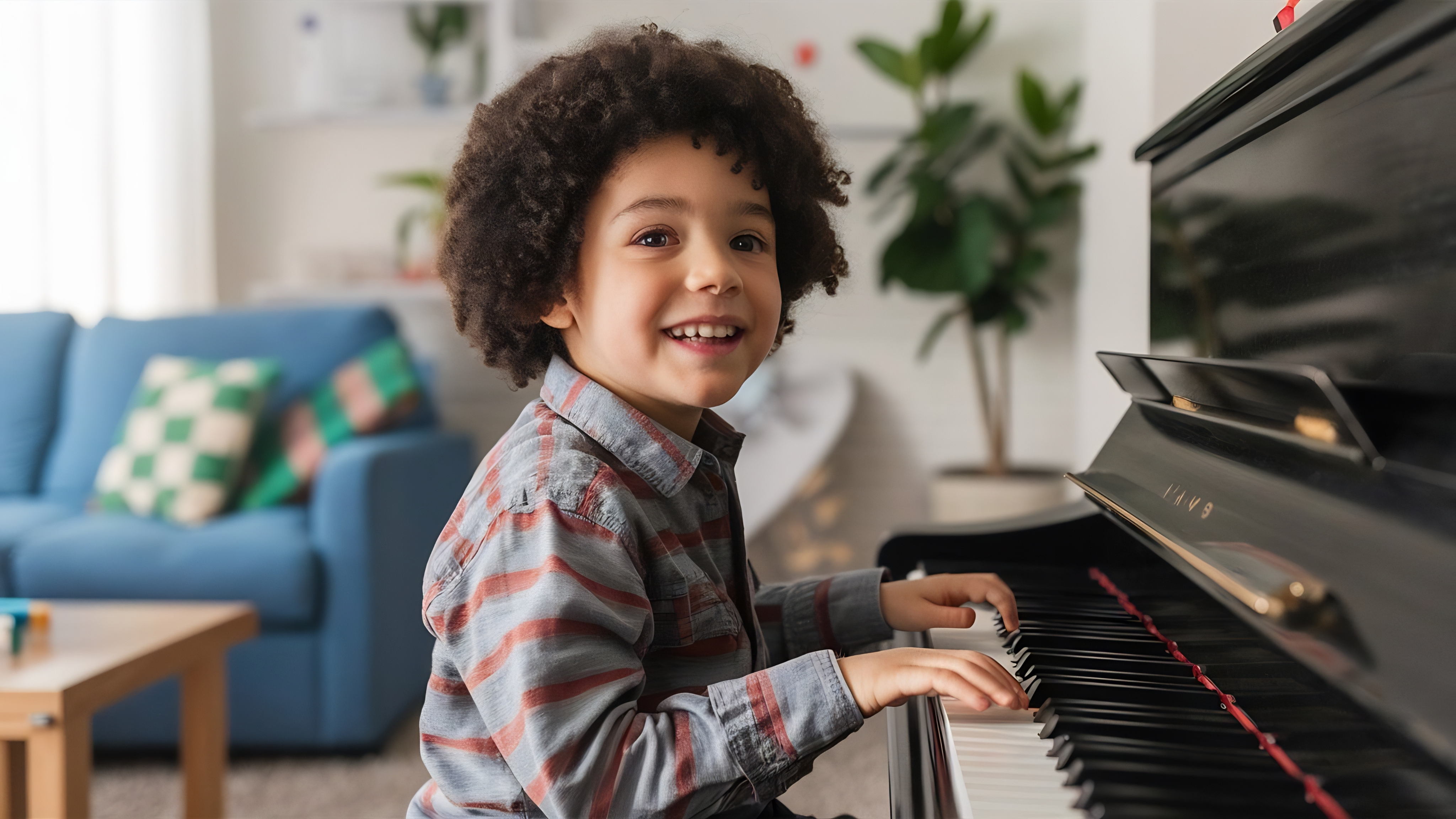 Girl playing piano