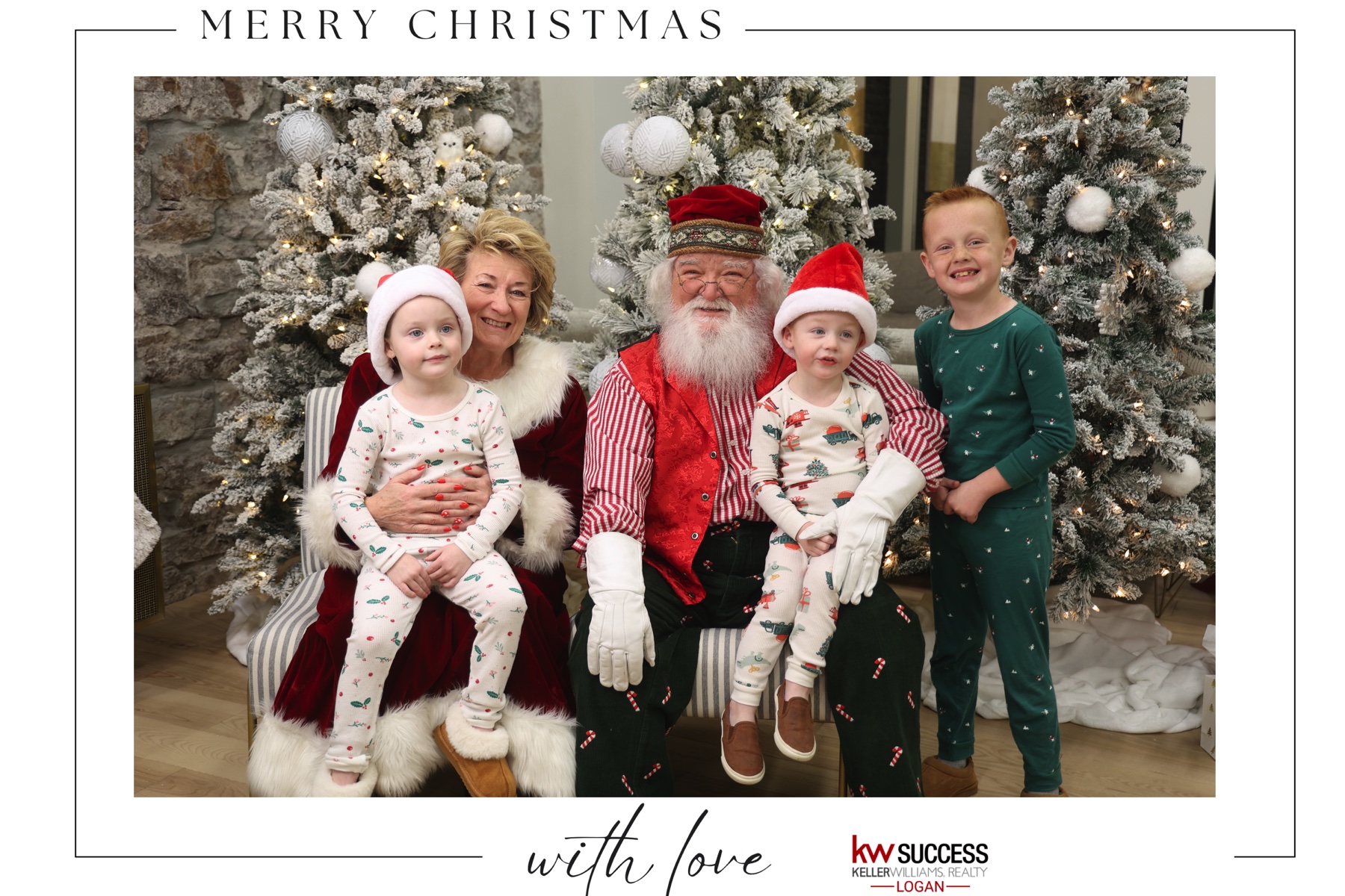 Photo Booth photo for Cookies with Santa Event