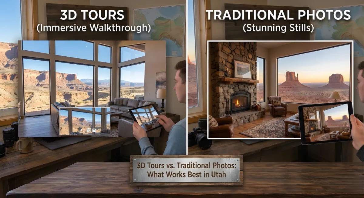 3D Tours vs Traditional Photos: What Works Best in Utah