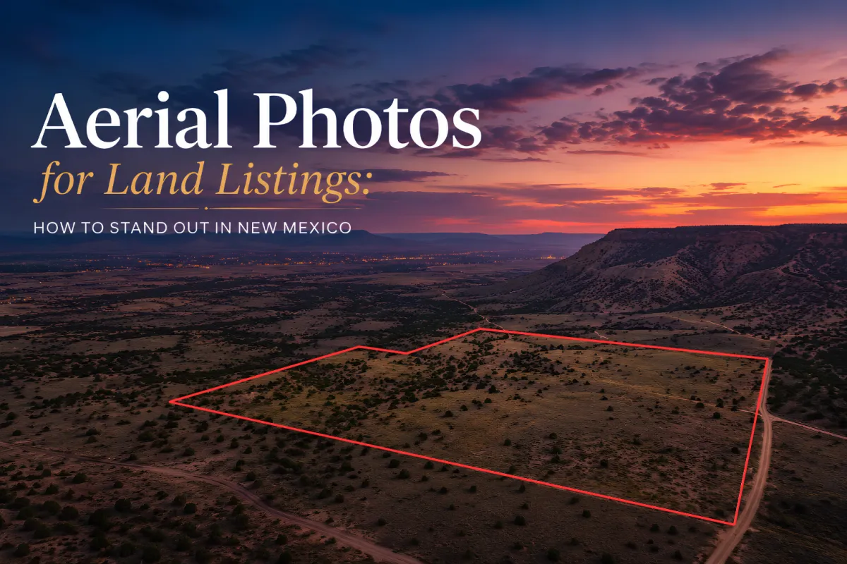  Aerial Photos for Land Listings: How to Stand Out in New Mexico