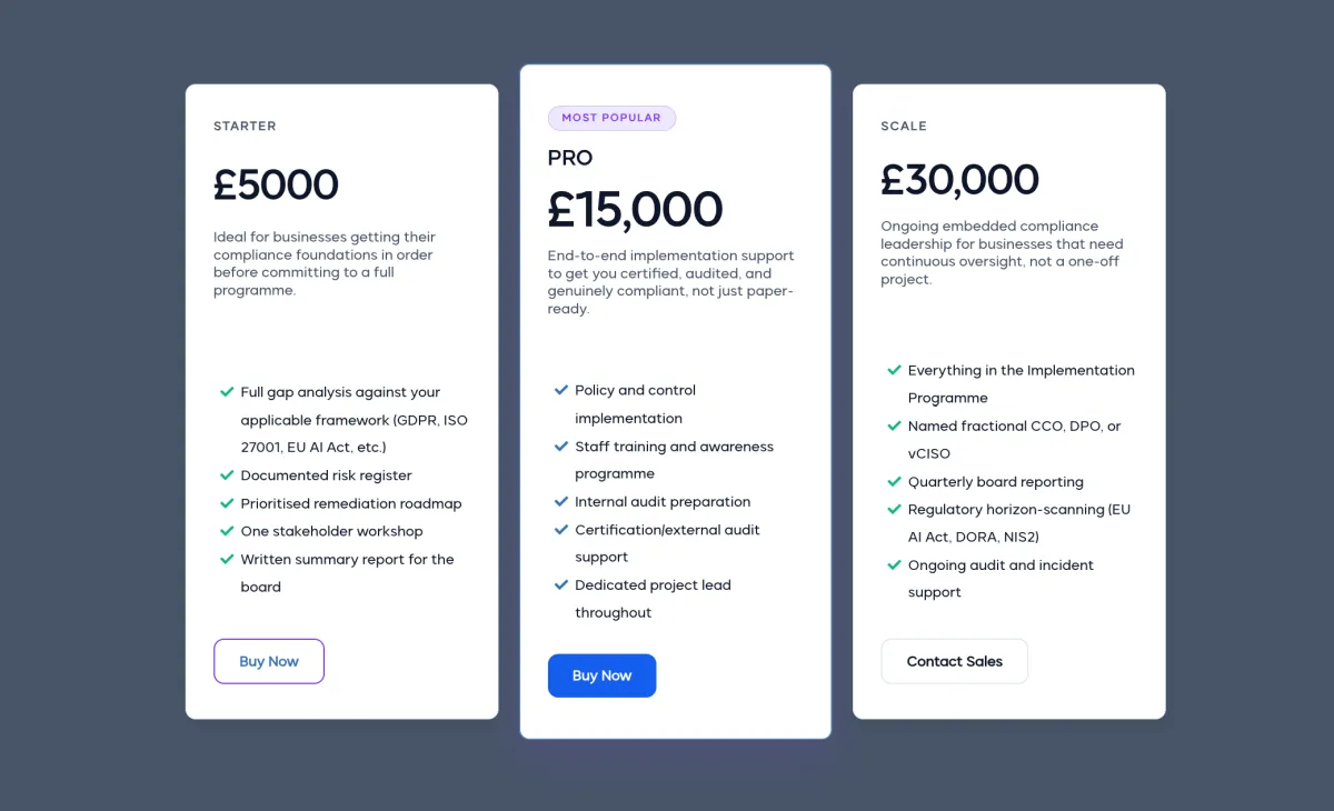 Offer Packaging Dashboard