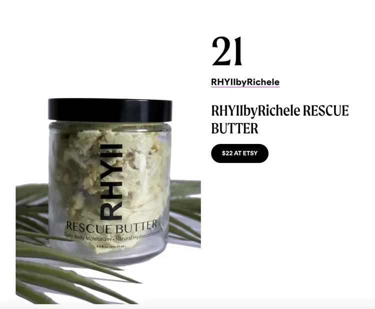 Product photo of RHYII by Richele's RESCUE BUTTER for dry, irritated skin for Cosmopolitan Magazine