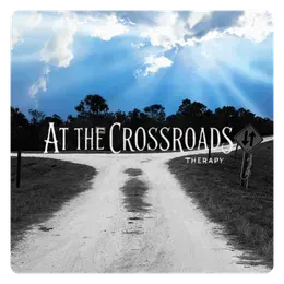 Man facing crossroads, representing critical life choices and recovery.