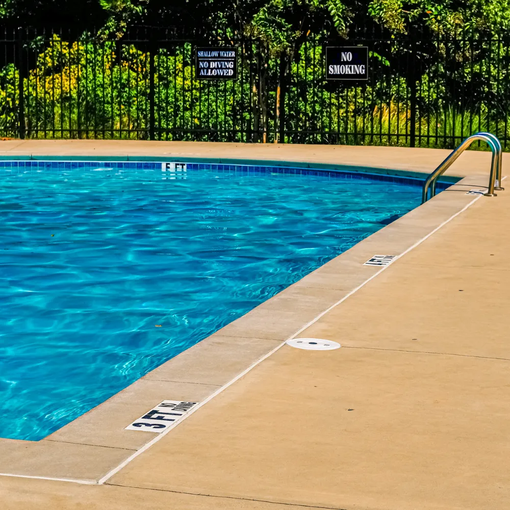 concrete pool deck