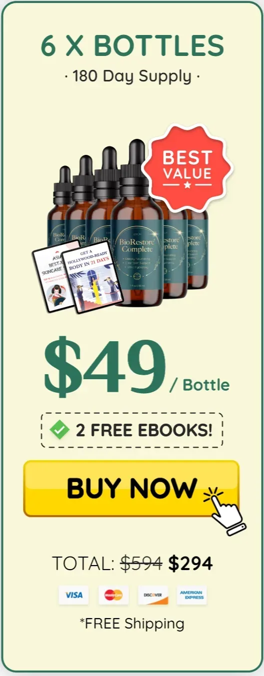 BioRestore Complete buy six bottle