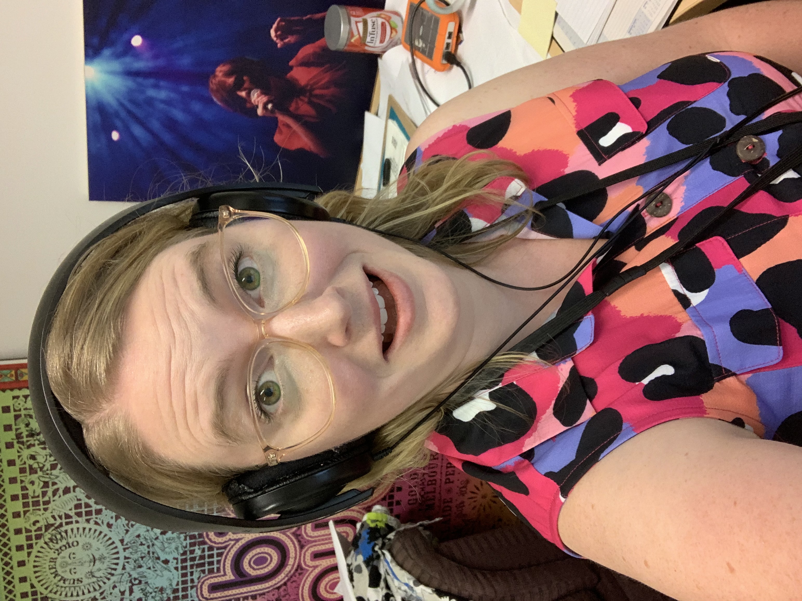 Gab Burke producing podcasts at Double J in Sydney