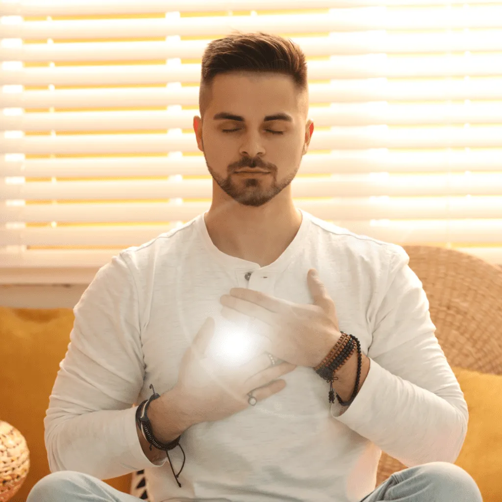 Wide landscape of a sunrise mountain ridge with a solitary walker in silhouette, 3:2 framing to communicate spaciousness and personal growth themes, crisp clarity and natural colors.